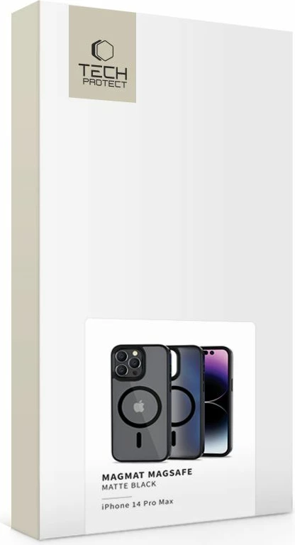 Mbështjellës Tech-Protect MagMat për iPhone 14 Pro Max, MagSafe, e zezë matte