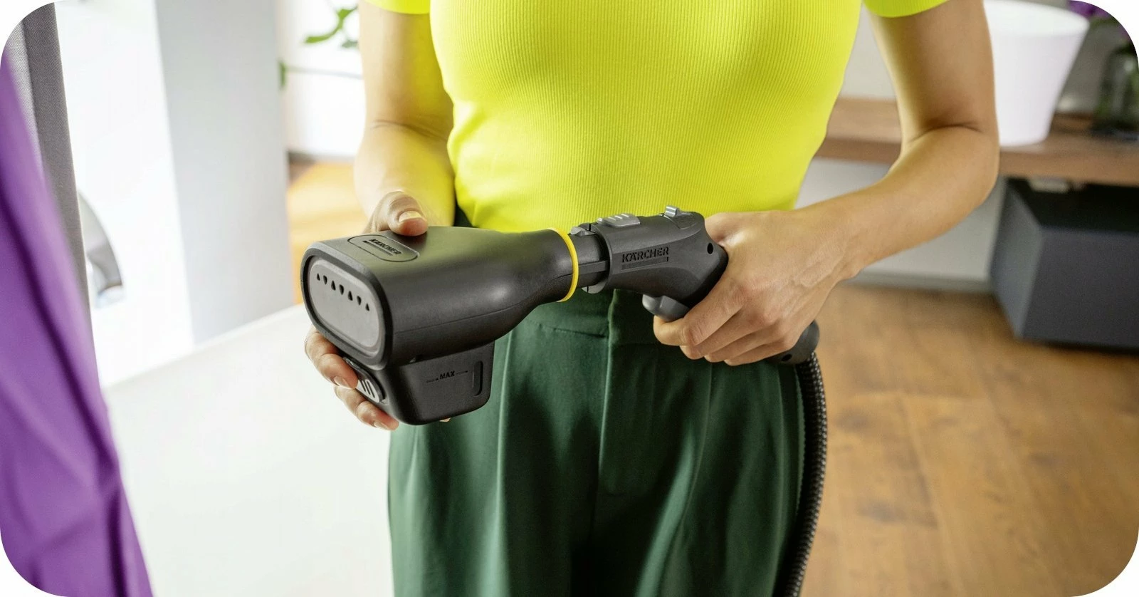 Grykë për pastrues me avull Karcher 2.863-332.0, e zezë/verdhe