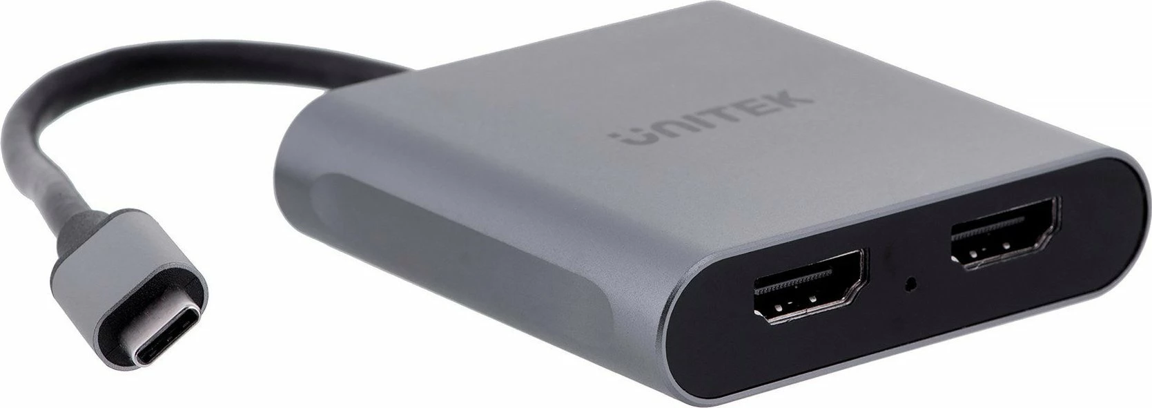 Adapter Unitek V1404B USB-C në 2x HDMI 4K@60Hz, Silver