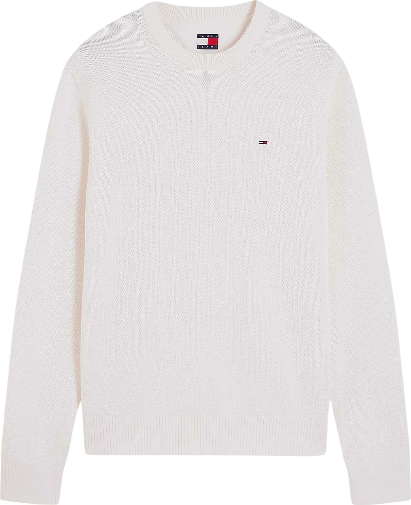 Xhemper për meshkuj Tommy Hilfiger Jeans TJM Slim Ess Sweater DM0DM21787, i bardhë [Madhësia: XL]
