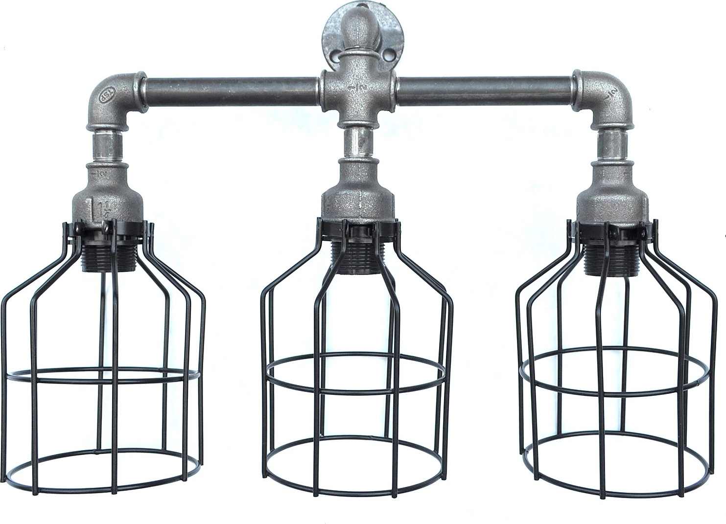 Llambë muri Opviq, Pp114, ngjyrë e zezë, dizajn industrial, 53x17x40cm