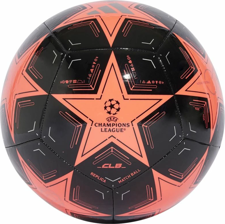 Top futbolli adidas, i zi dhe portokalli [Madhësia: 5]