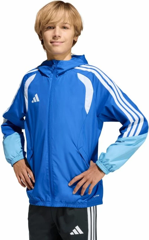 Jakne për fëmijë adidas Tiro 26 Competition All Weather, kaltër KB0157 [Madhësia: 164 cm]