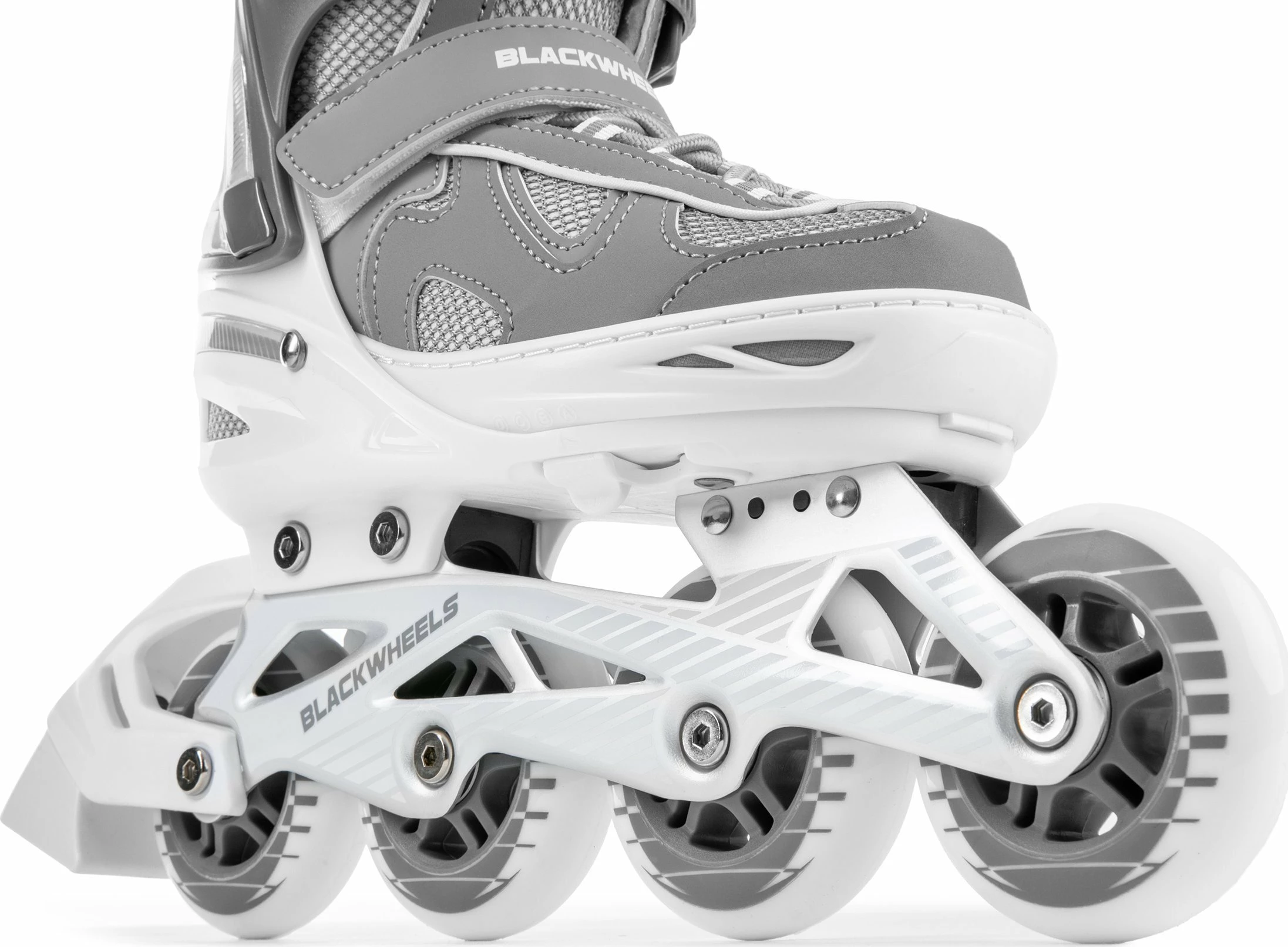 Patina inline Blackwheels Flex Pro 34-37 (e rregullueshme), rrota 80 mm, ABEC 7, me frenë, gri