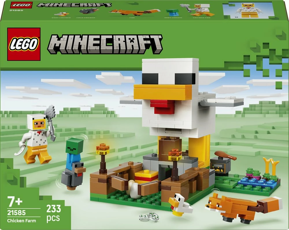 Set LEGO Minecraft Chicken Farm 21585, 233 copë