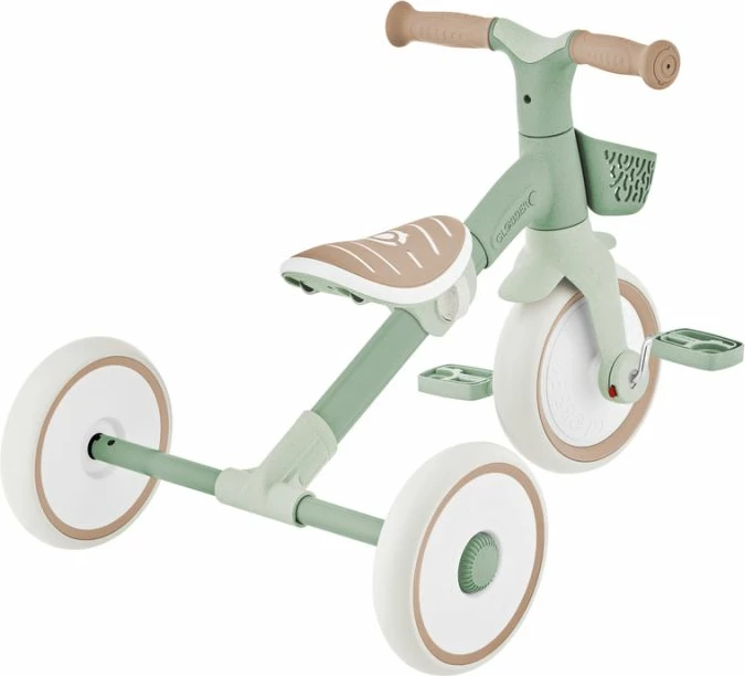 Tricikllë/bicikletë balancuese Globber LEARNING TRIKE 2in1 PLUS ECOLOGIC (737-109), për fëmijë të vegjël