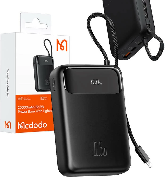 Powerbank Mcdodo MC-3710, 20000mAh, 22.5W, i zi
