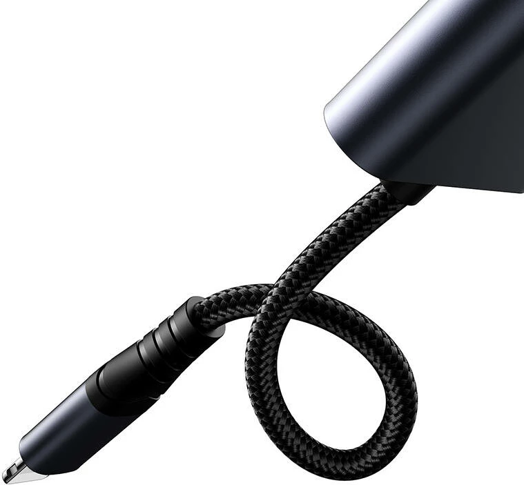 Adapter audio 2-në-1 Joyroom SY-L01, Lightning në 3.5mm + Lightning, argjend