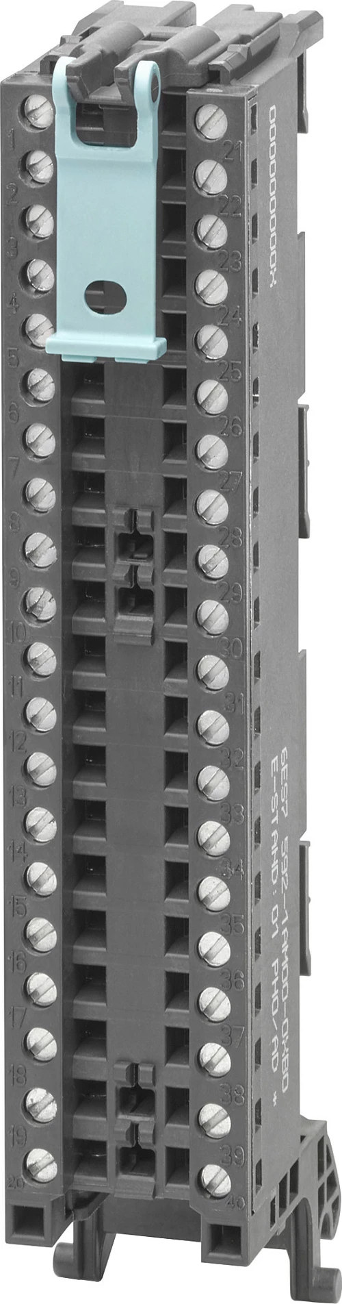 Konektor frontal Siemens SIMATIC S7-1500 6ES75921AM000XB0, 40-pin, terminale me vida, gri/kaltër