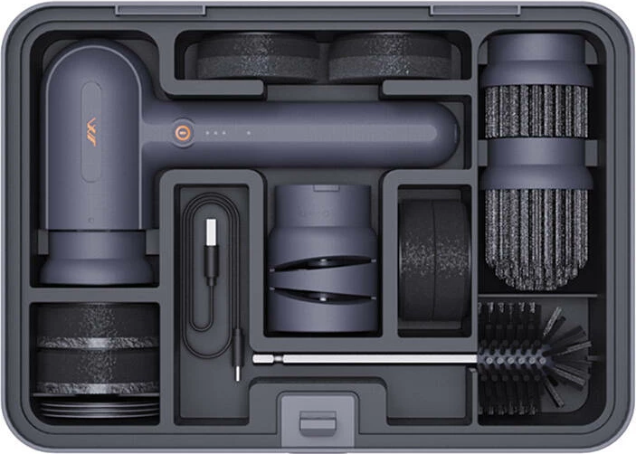 Set pastrimi elektrik 3-në-1 Jimi Home X1-H me mprehës thikash dhe kuti, Gri