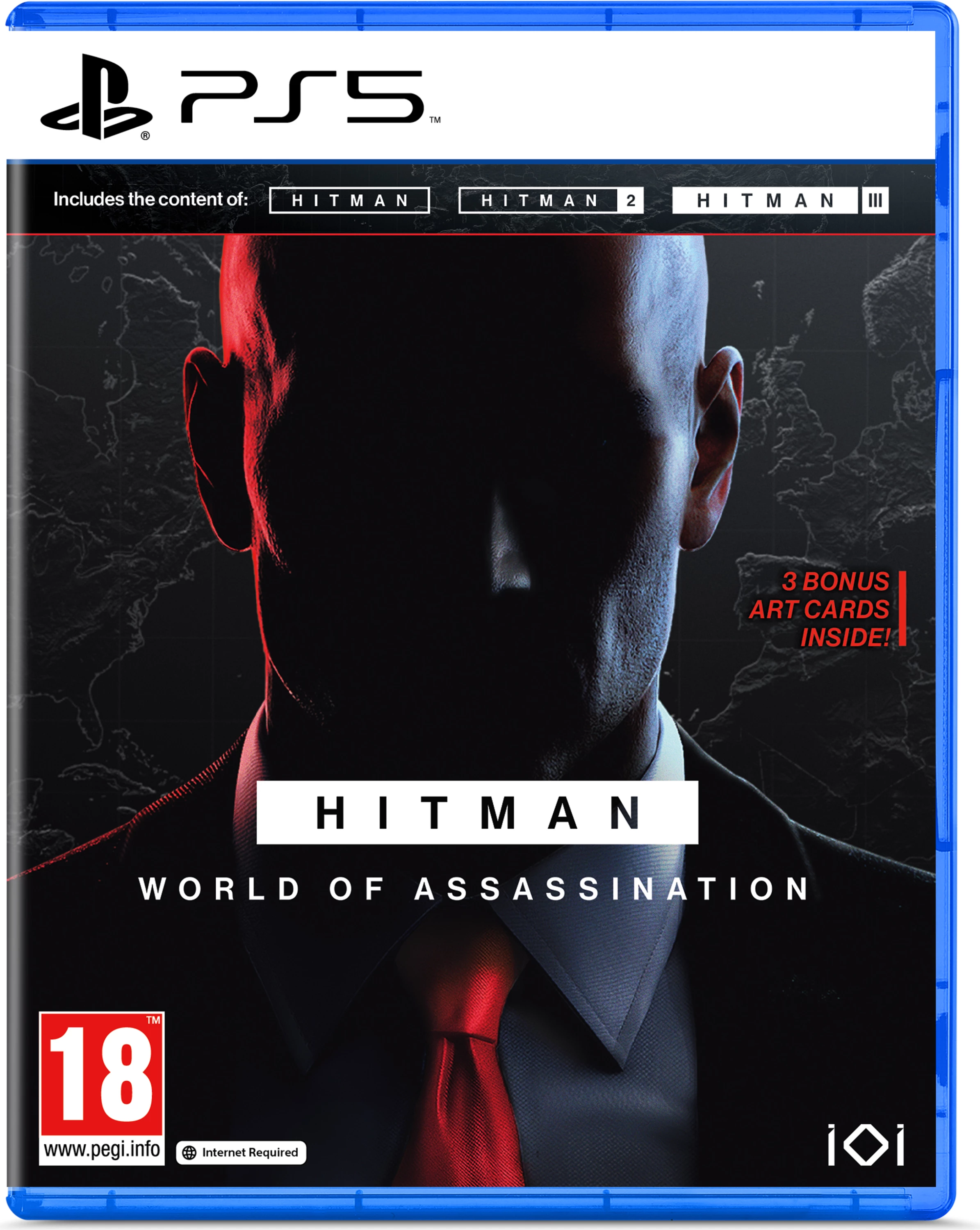 Lojë PS5 IO Interactive Hitman: World of Assassination, me 3 kartolina arti bonus
