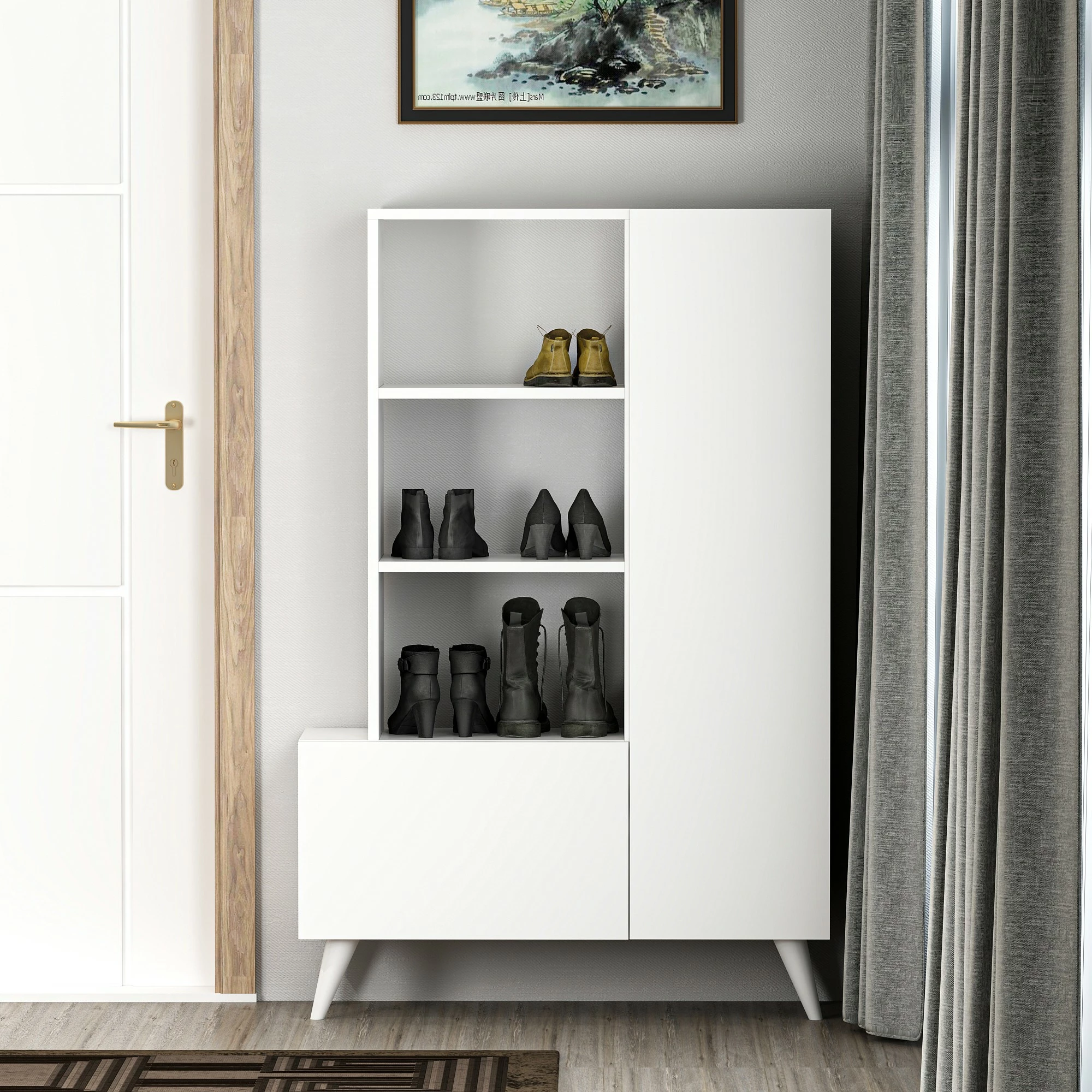 Dollap për këpucë Hanah Home, Agostina Shoes, i bardhë