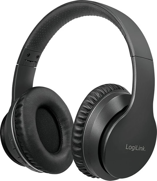 Kufje Bluetooth LogiLink, Active Noise Cancelling, Bluetooth 5.0, të zeza