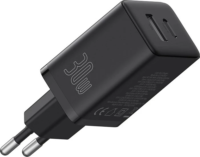 Karikues Baseus P10111404113-00 Cube USB-C / USB-A 30W, Zi