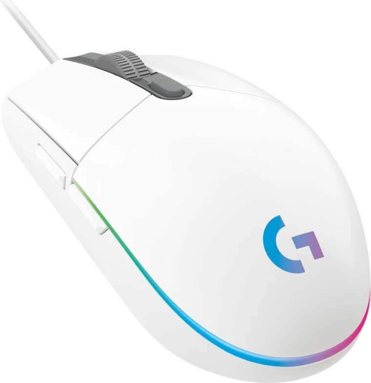 maus gaming Logitech G G102, i bardhë 3