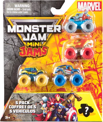 Set makina Monster Jam Mini Jams Marvel Super Heroes