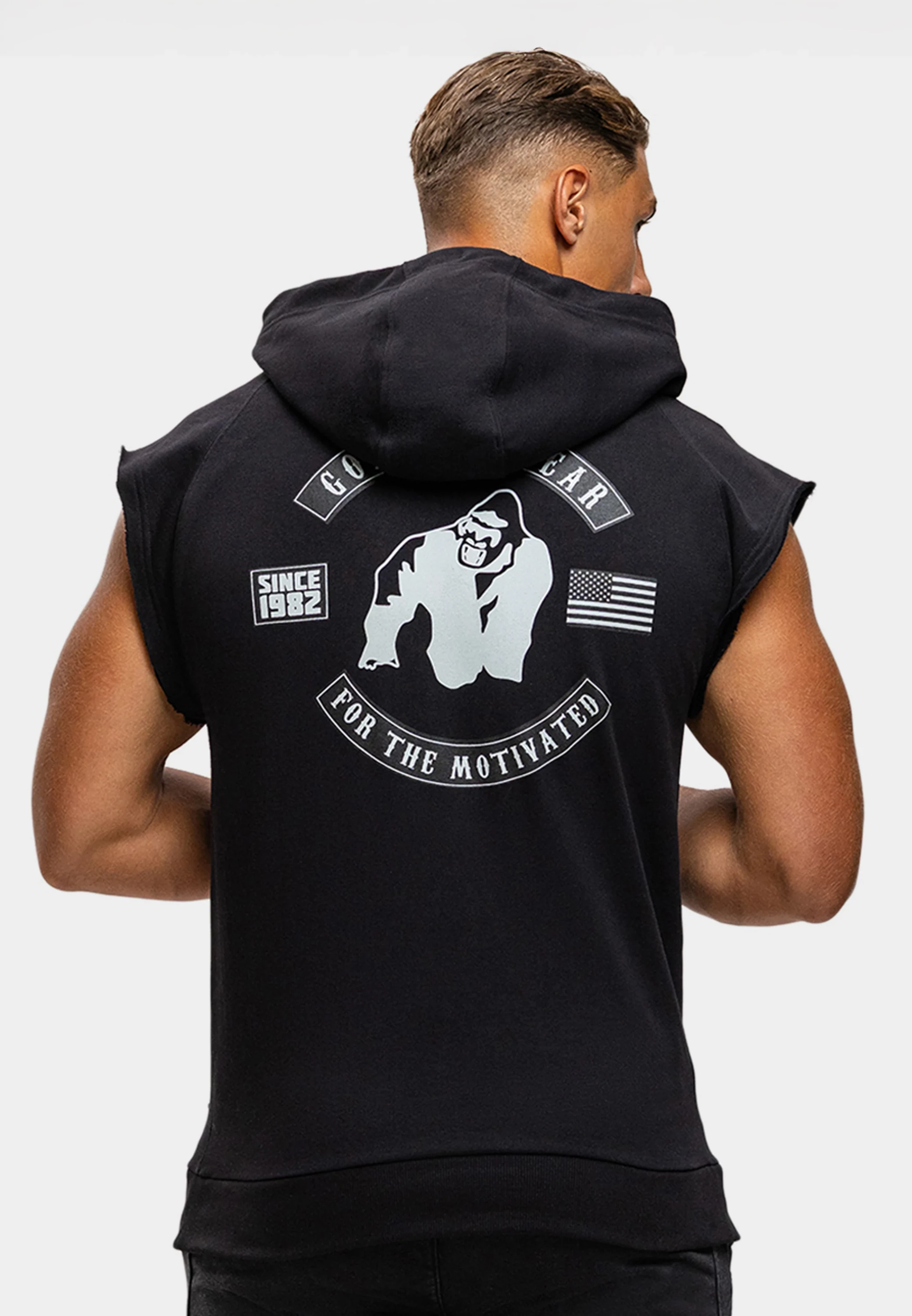 Huntley Sleeveless Hoodie - Black [Madhësia: L]