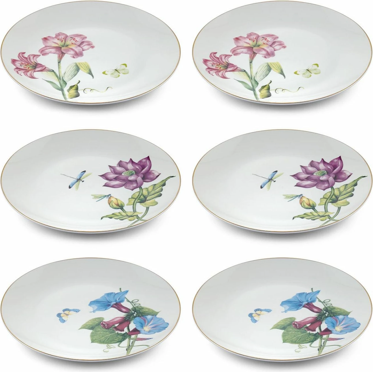 Set pjatash ëmbëlsirash (6 copë), Hermia, DNR0065