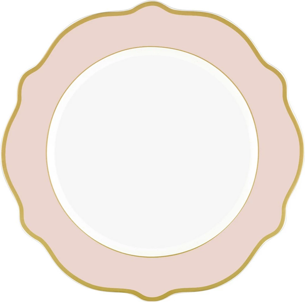 Set pjatash për ëmbëlsira, rozë, Hermia, DNR0025, 6 copë