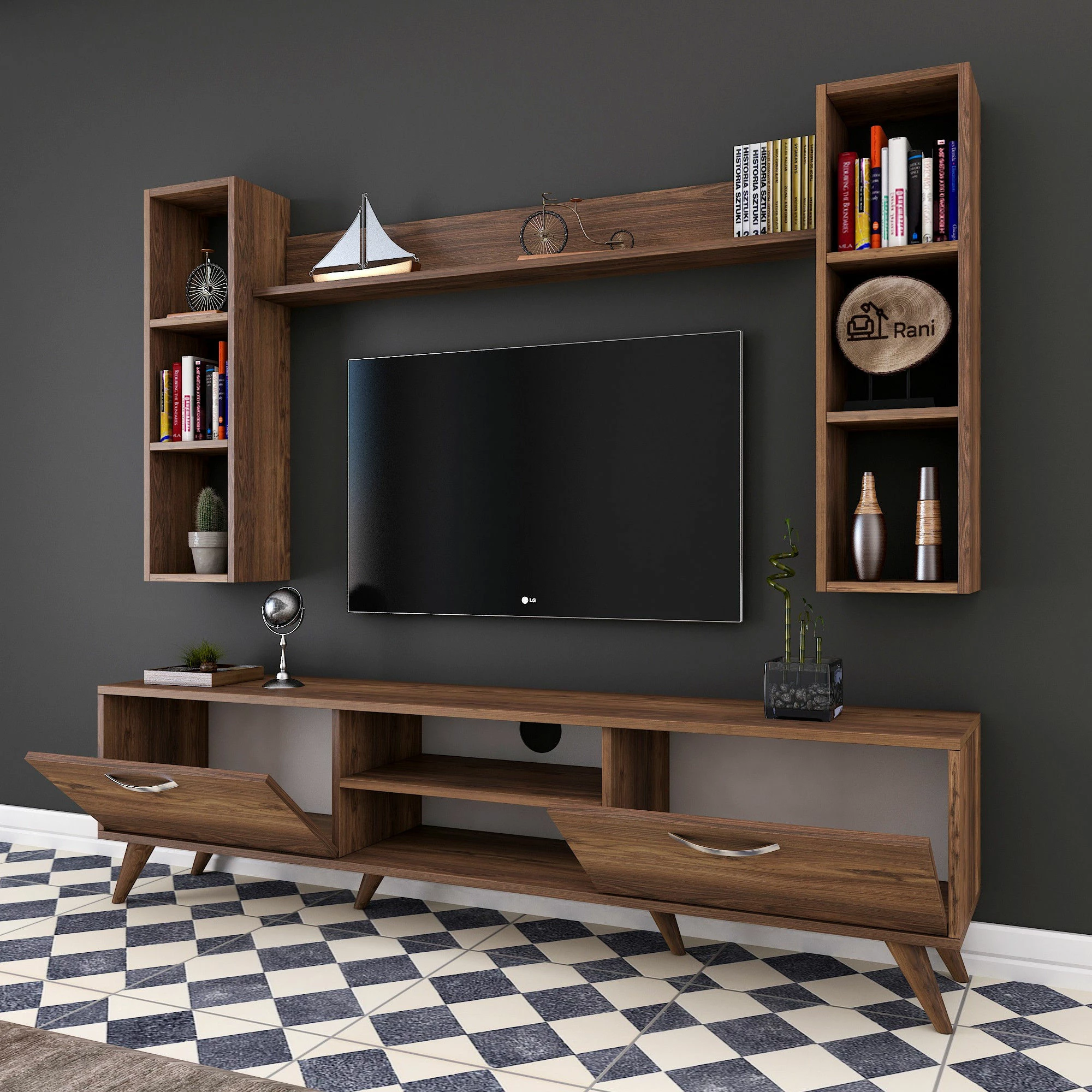 Komodë TV Hanah Home, M5 - 240, ngjyrë arre