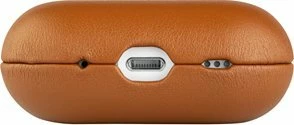 Këllëf mbrojtës Fixed për Apple AirPods Pro 2/Pro 2 (USB-C) me MagSafe, lëkurë, kafe