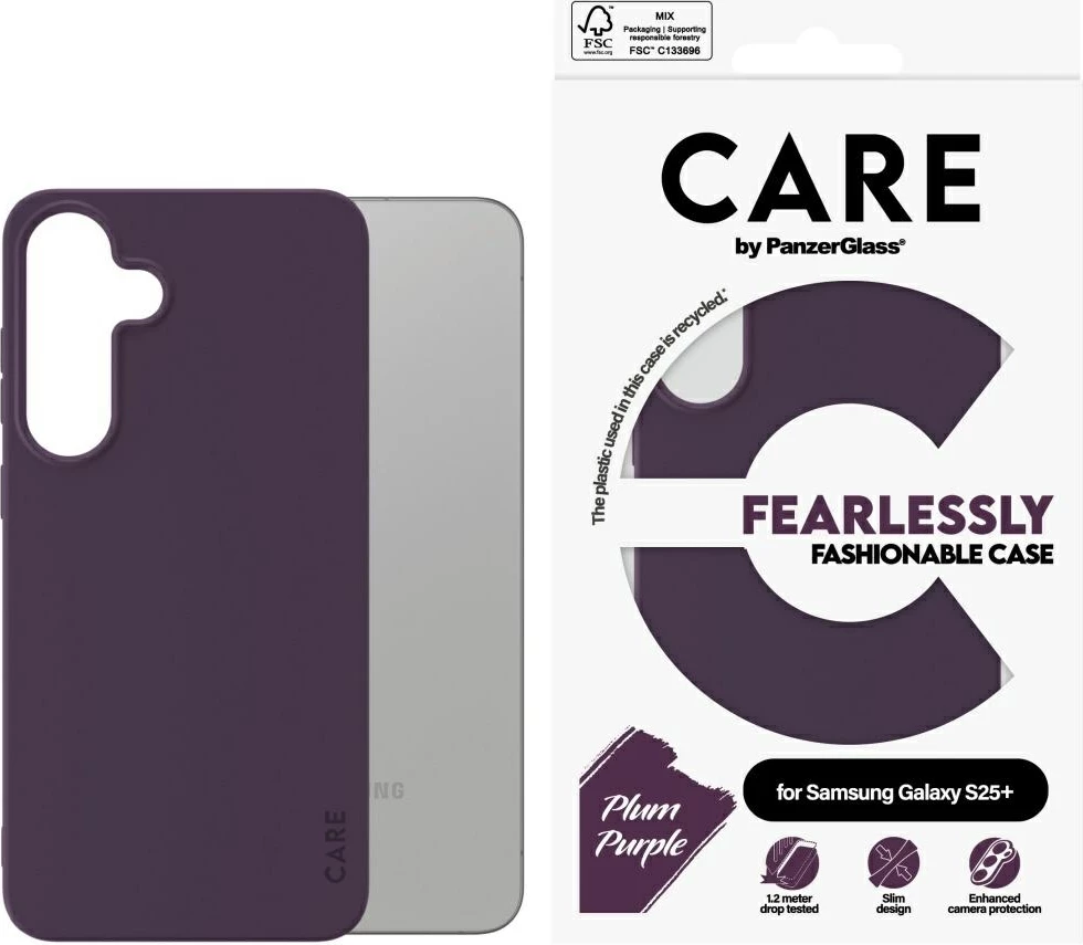 Mbështjellës PanzerGlass CARE për Samsung Galaxy S25+, Violet