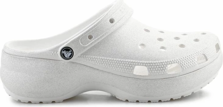 Atlete platformë femra Crocs Classic Platform Glitter Clog 207241-0WV, chalk
