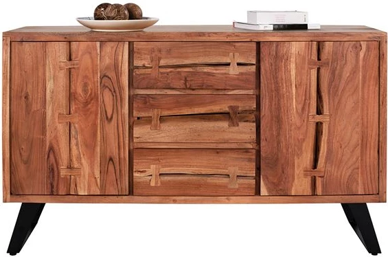 Bufe FH8176 Fansi prej druri akacie natyral 150x45x86cm