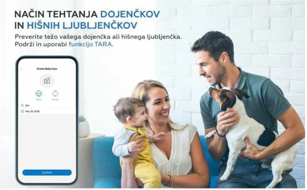 Peshore smart RENPHO Elis 1 Bluetooth, analizë trupi 13 matje, LED, me 3 bateri AAA, e zezë