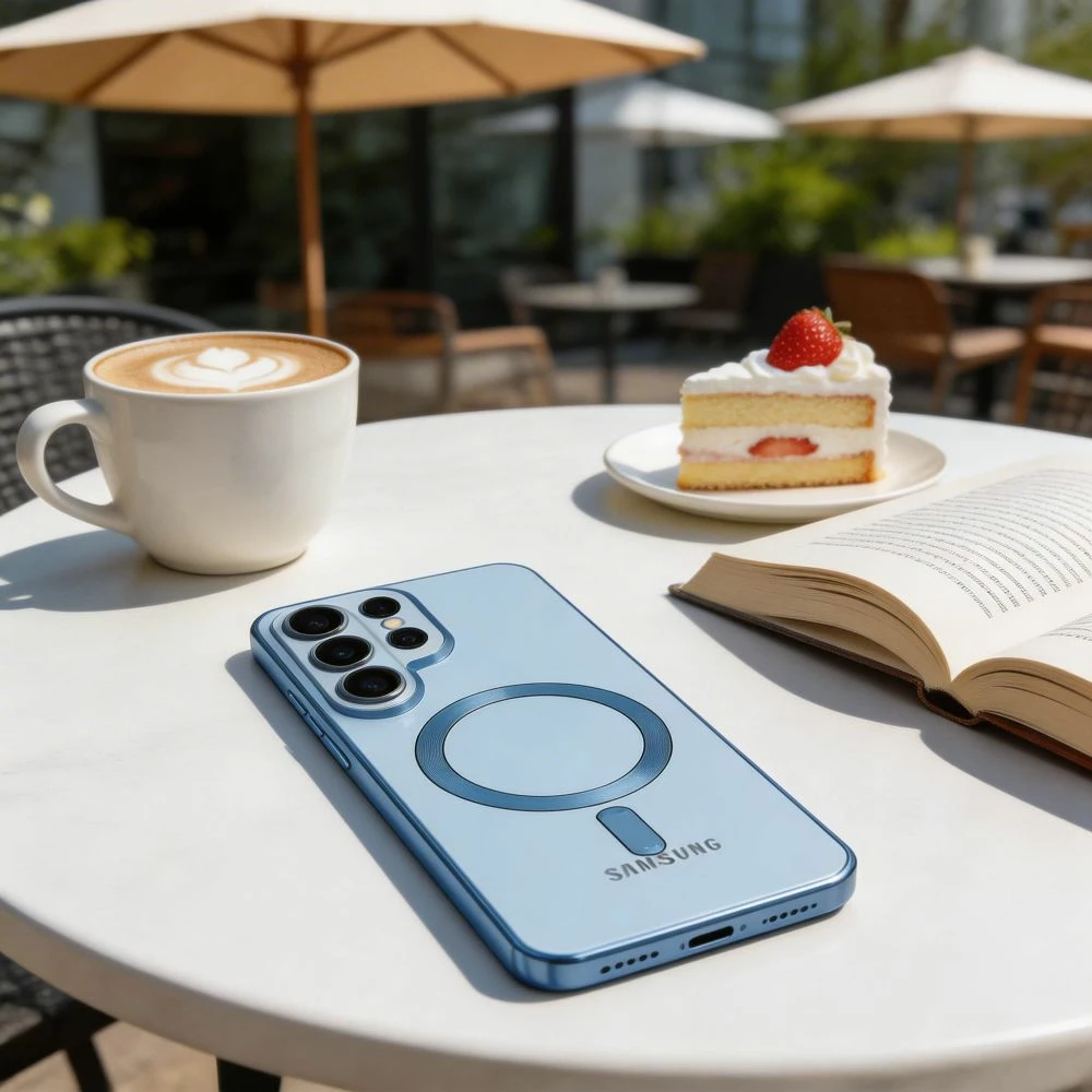 Mbështjellës Tech-Protect MagFlex për Samsung Galaxy S26 Ultra, MagSafe, TPU, 1 copë, blu transparent