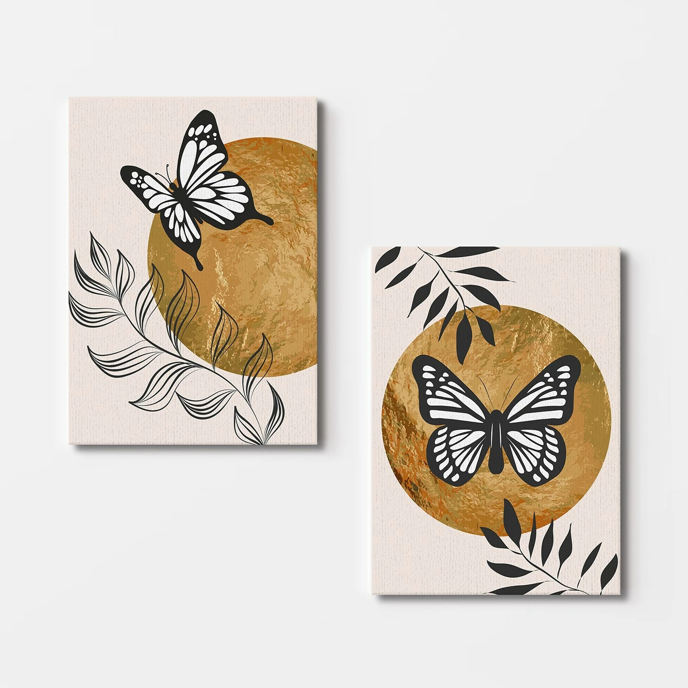 Pikturë dekorative në kanavacë (2 copë), Wallity, 2KNV4322, 70x100cm