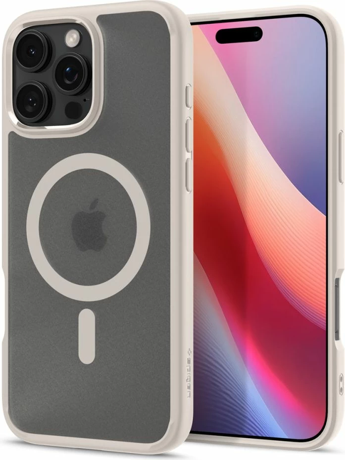 Mbështjellës Spigen Ultra Hybrid Mag për iPhone 16 Pro Max, MagSafe, titanium