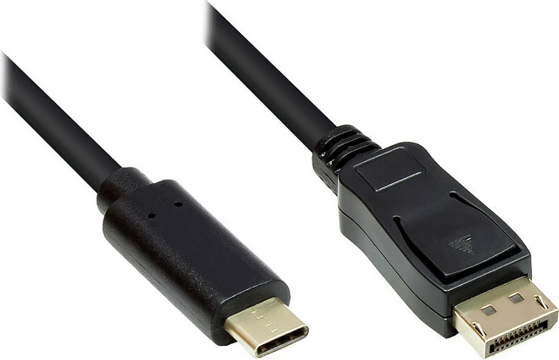 Kabllo GoodConnections GC-M0109 USB-C në DisplayPort, 10 m, 4K, e zezë