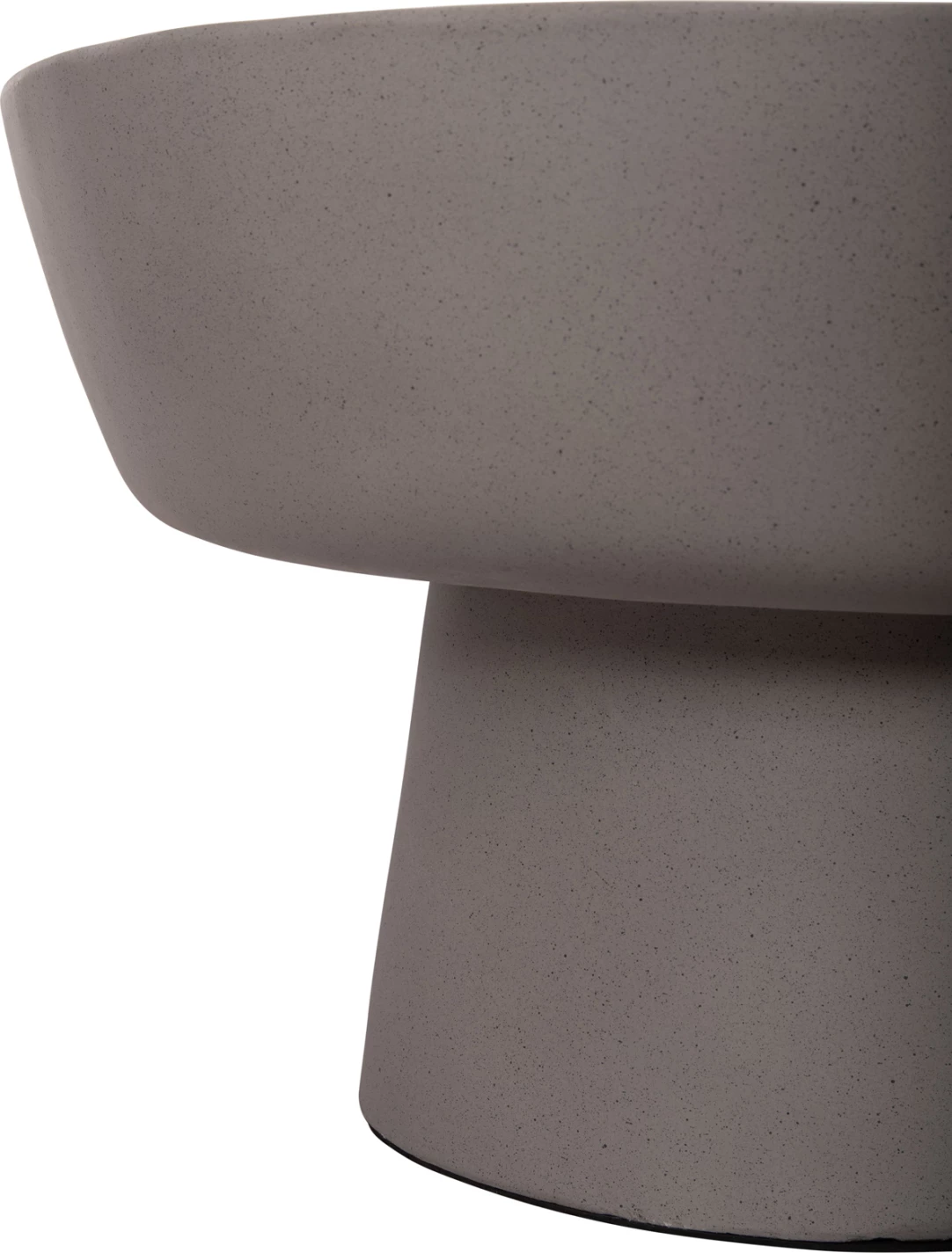 Tavolinë kafeje PIRSON, fibër-cement, ngjyrë gri, FH18155.03, 60x36cm