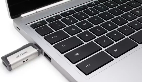 USB memorje SanDisk Ultra Dual SDDDC2-032G-G46 32GB USB 3.1 Gen 1 USB-C/USB-A, zi/gri, 1 copë