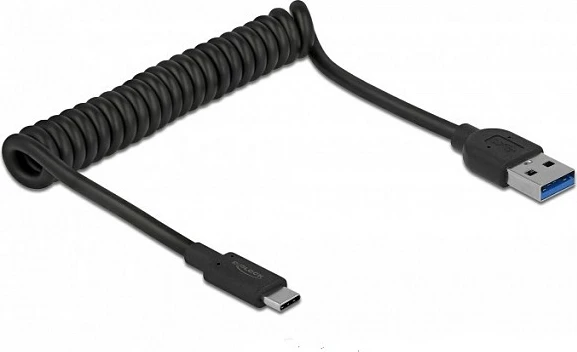 Kabllo USB DeLOCK 85349, USB-A në USB-C, USB 3.2 Gen 2, 1.2 m, 10 Gbit/s, e zezë
