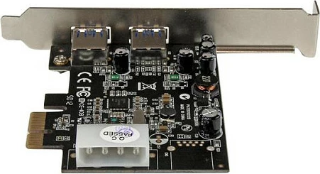 Kartelë zgjerimi PCIe StarTech.com PEXUSB3S25, 2x USB 3.2 Gen 1, UASP, 5 Gbps, full/low profile, e zezë/argjend