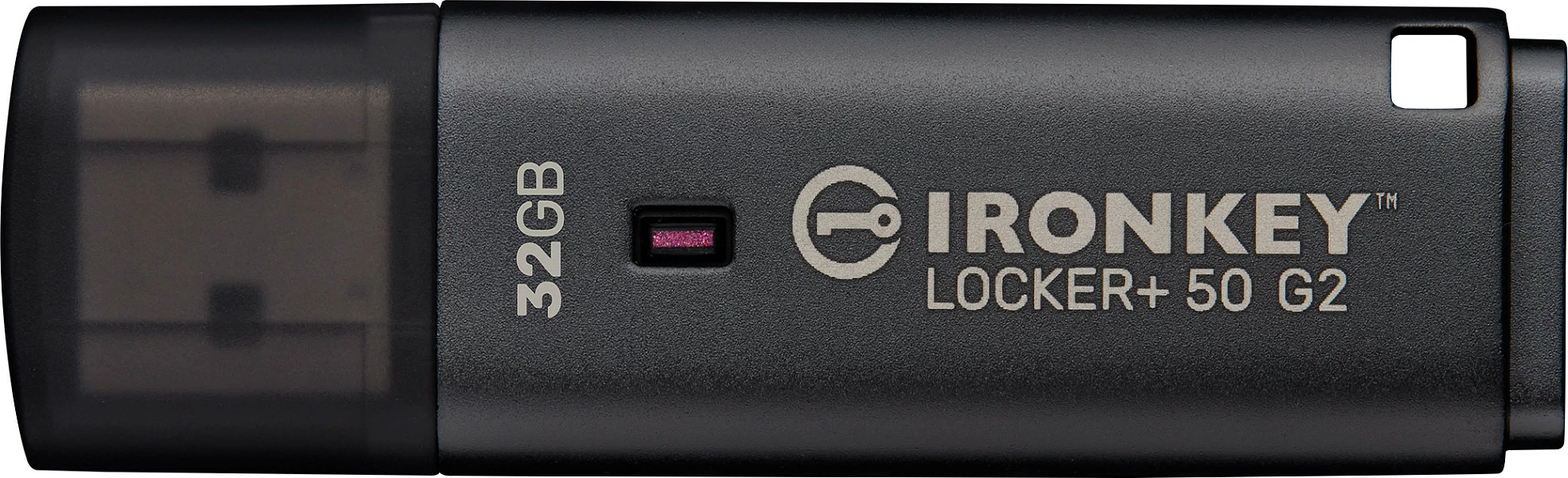 USB stik Kingston IronKey Locker+ 50 G2, 32GB, USB-A 3.2 Gen 1, AES-256/FIPS 197, i zi