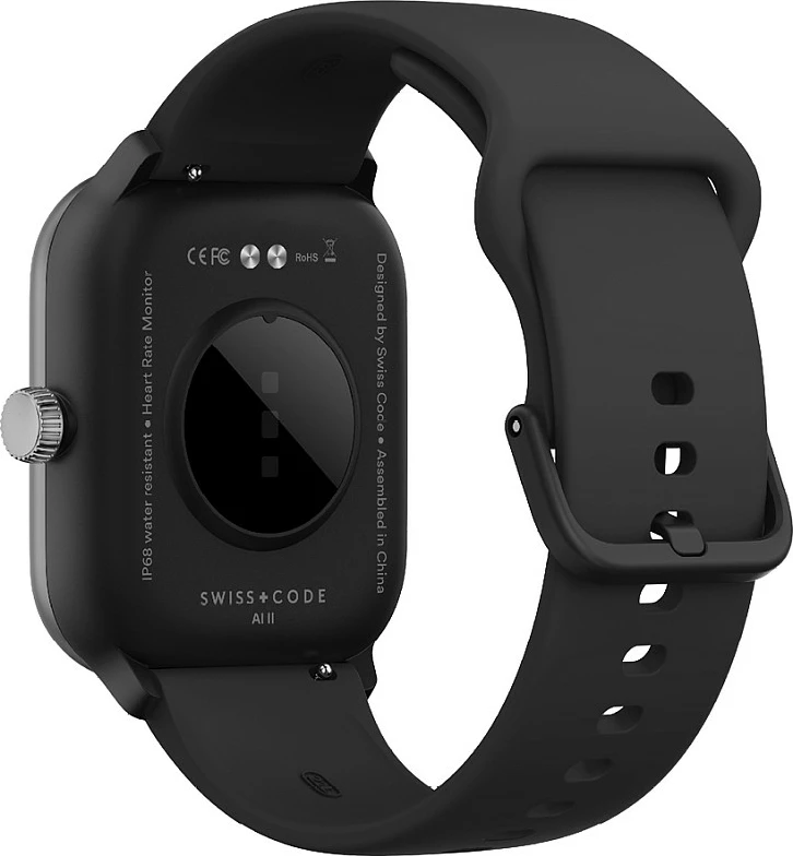 Smartwatch bea-fon 201, AMOLED, GPS, 36 g, Ngjyrë e zezë-argjendtë