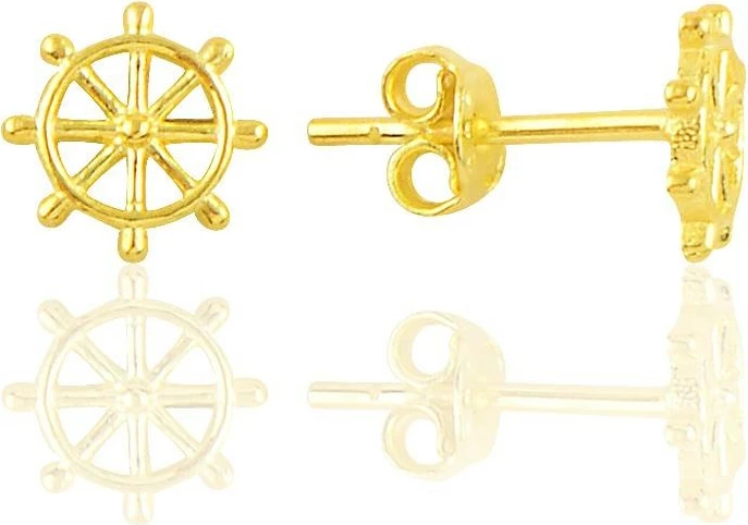 Vathë argjendi Jumeon, ngjyrë ari, 7.5mm, 10877G