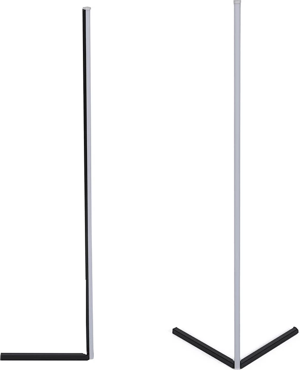 Llambë dyshemeje LED estetike, ngjyrë e zezë, 30x2x130cm