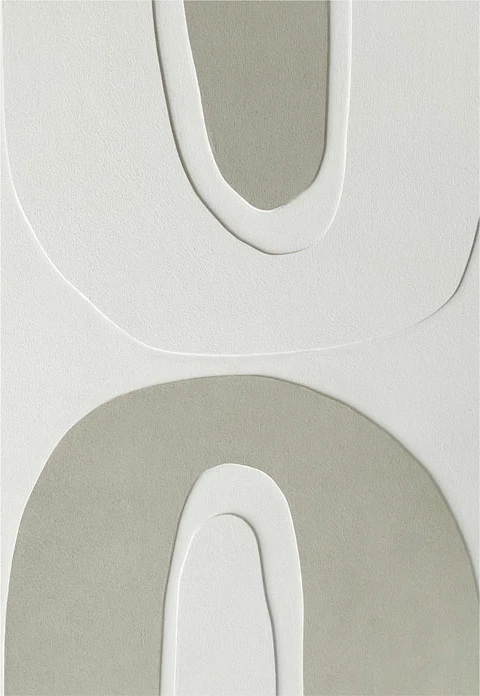 Pikturë dekorative RHYTHM C me kornizë, kanavacë, bezhë e bardhë, 82.6x4.3x122.6cm