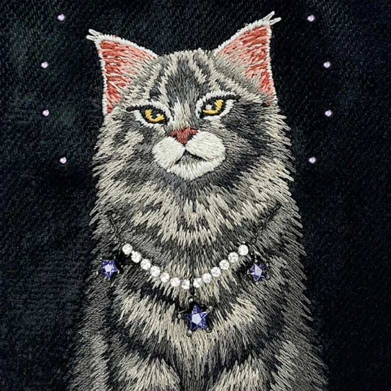 Kapak MagSafe Nimmy Lucky Fashion Cat për iPhone 17 Pro, i zi