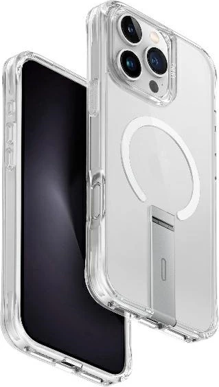Mbështjellës UNIQ Eleva me këmbë Vertica për iPhone 16 Pro Max, Transparent