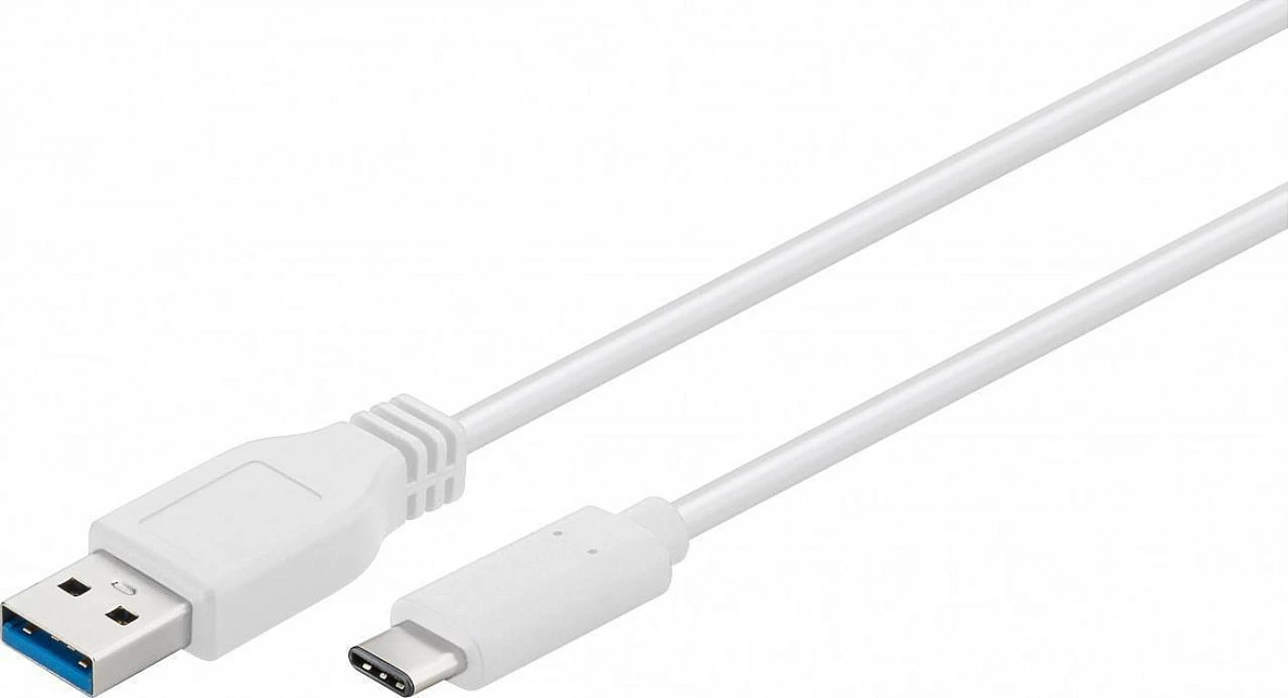 Kabllo Goobay 67189, USB-A në USB-C, 0.2 m, e bardhë