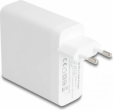 Karikues DeLOCK USB-C GaN PD 3.1 140W, i bardhë