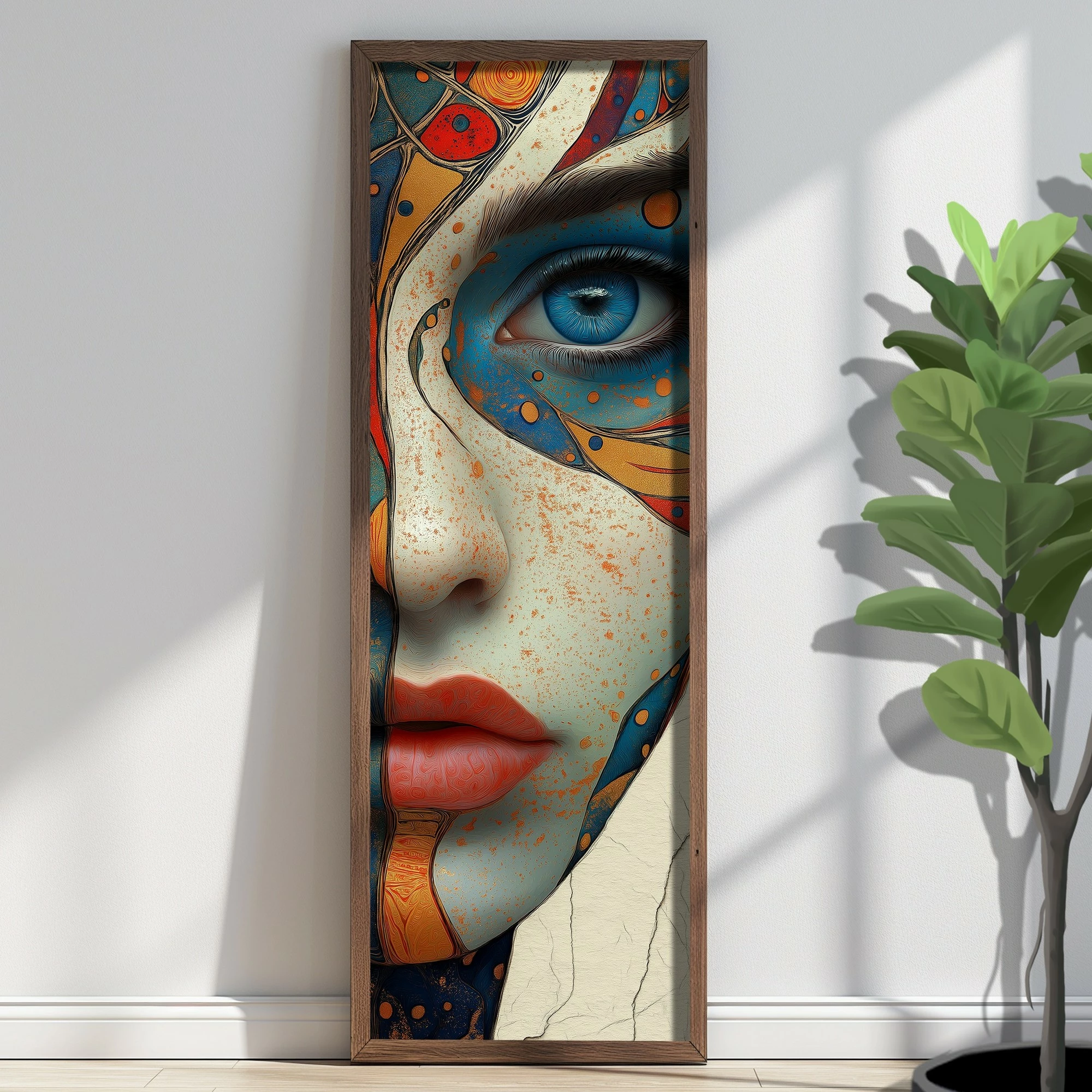 Pikturë dekorative me kornizë, MDF, shumëngjyrëshe, Wallity, EMR089, 40x120x3.5cm