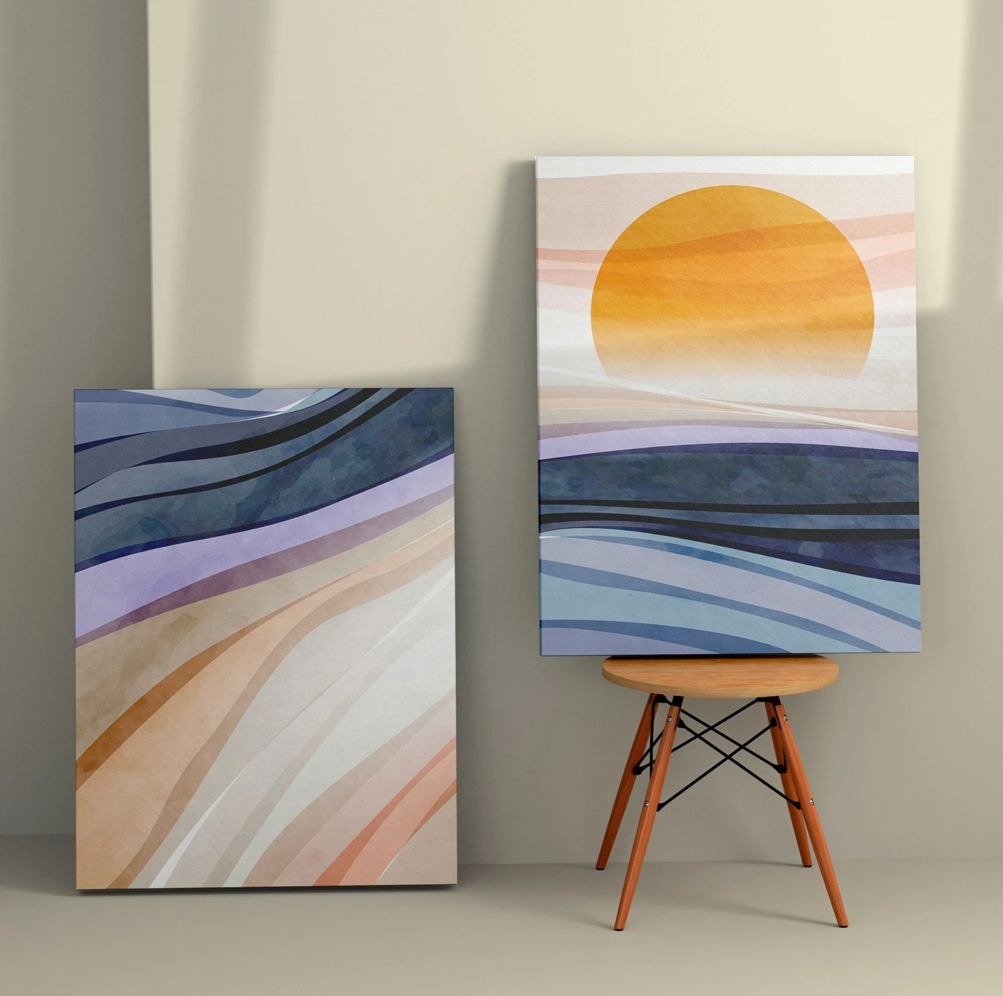 Pikturë dekorative në kanavacë (2 copë), Wallity, 2KNV4336, 50x70cm