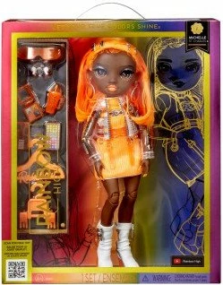 Kukull mode MGA Rainbow High Michelle St. Charles 583127, 28 cm, set me aksesorë, portokalli