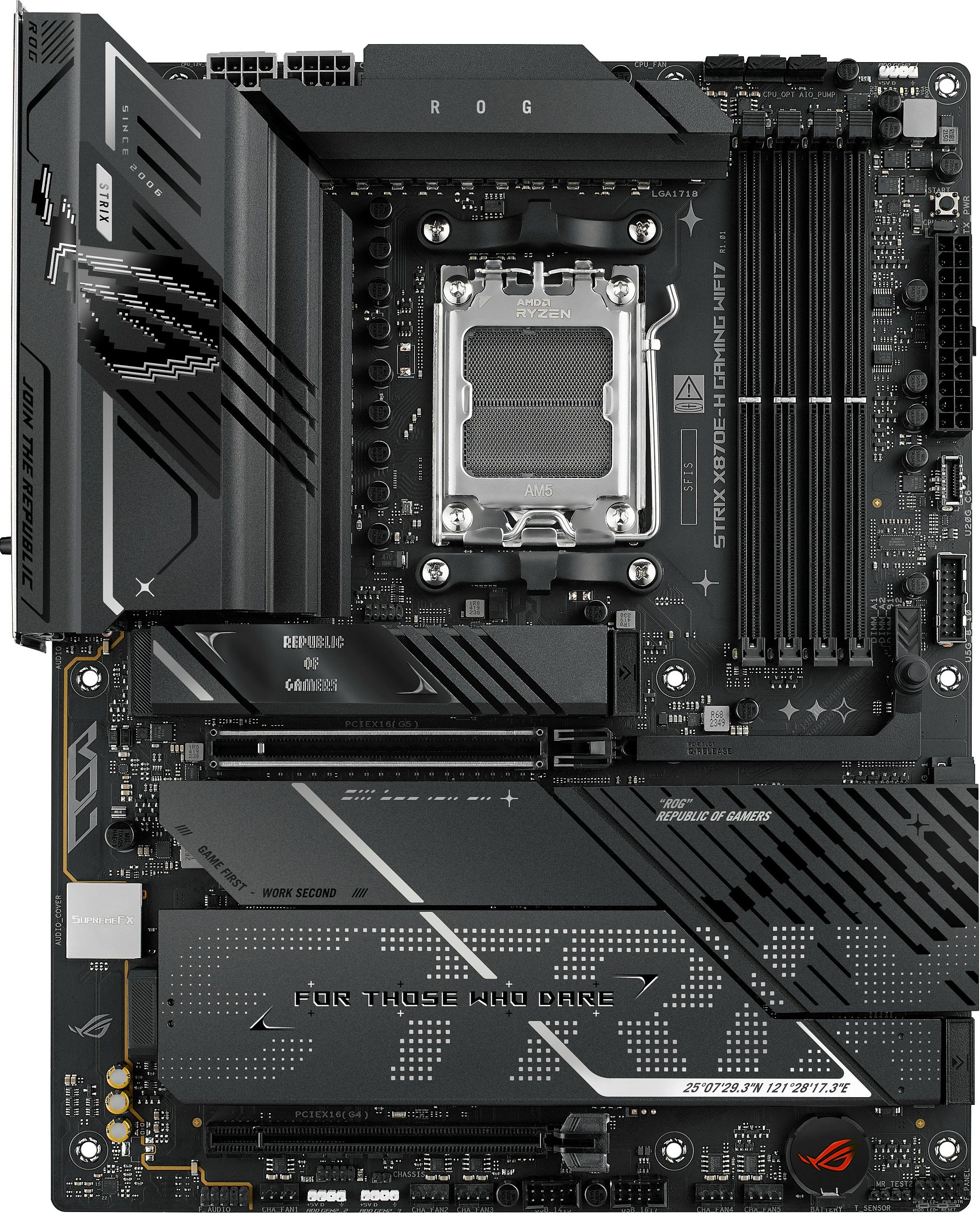 Pllakë amë ASUS ROG STRIX X870E-H GAMING WIFI7, Socket AM5, ATX, DDR5 deri 256GB, e zezë